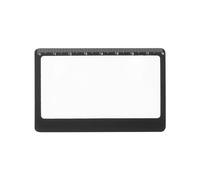 Carte loupe de portefeuille - 3 mini règles de loupe - Lentille grossissante allume-feu - Loupe de lecture au format carte de crédit - Outils de survie pour cartes grossissantes