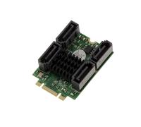 Carte M.2 (M2 NGFF) type PCIe M ou B+M Key 4 port SATA 6G RAID 0 1 10 HYPERDUO avec Chipset MARVEL 88SE9230