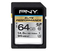 Carte m moire flash SDXC U3 Elite Performance Classe 10 64 Go de PNY