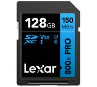 Carte m moire Lexar 128 Go hautes performances 800x PRO SDXC UHS-I C10 U3 V30 4K UHD jusqu' 150 Mo/s en lecture pour appareils photo reflex num