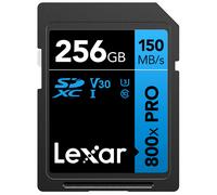 Carte m moire Lexar 256 Go hautes performances 800x PRO SDXC UHS-I C10 U3 V30 4K UHD jusqu' 150 Mo/s en lecture pour appareils photo reflex num