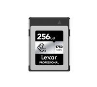 Carte m?moire Lexar Professional CFexpress Type B Silver Series 256 Go pour photographes vid?astes jusqu'? 1750/1300 Mo/s vid?o 8K (LCXEX