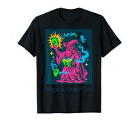 Carte Magicien Magicien Trick Design - Art Neon Spellbook Art T-Shirt