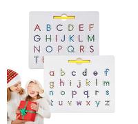 Carte magnétique Alphabet - pour écrire des Croquis - Panneau de tracé - Guide d'école à Couches 2 en 1 - Platine de - Marque d'itinéraire - Aimant pour