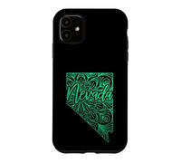 Carte Mandala Florale Nevada Carson City US Coque pour iPhone 11