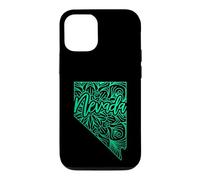 Carte Mandala Florale Nevada Carson City US Coque pour iPhone 12/12 Pro