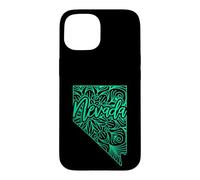 Carte Mandala Florale Nevada Carson City US Coque pour iPhone 15
