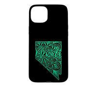 Carte Mandala Florale Nevada Carson City US Coque pour iPhone 15 Plus