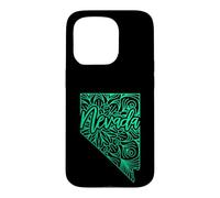 Carte Mandala Florale Nevada Carson City US Coque pour iPhone 15 Pro