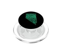 Carte Mandala Florale Nevada Carson City US PopSockets PopGrip pour MagSafe