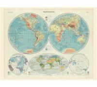 Carte - Mappemonde Edition bilingue français-anglais - Franz Schrader - Reliefs Editions - Coffret - Atlas / carte