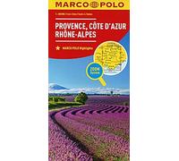 Carte MARCO POLO France Provence, Côte d'Azur, Rhône-Alpes 1:300 000