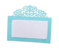 Carte Mariage Lot de 50 ou 100 marque-places vintage en dentelle avec motif floral découpé au laser, idéal for une table, un message, un mariage, une fête d'anniversaire ou une décoration(Blue,100pcs)