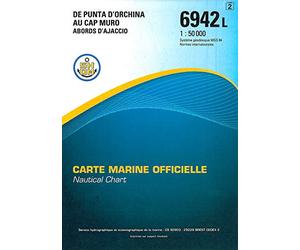Carte marine : Abords d'Ajaccio