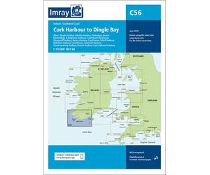 Carte marine C56 - Du port de Cork à la baie de Dingle | Imray - 1:170 000