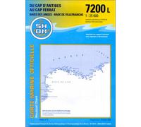 Carte marine : Du Cap d'Antibes au Cap Ferrat - Baie des Anges - Rade de Villefranche