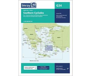 Carte marine G34 - Cyclades méridionales (feuille est) 1/200 | Imray