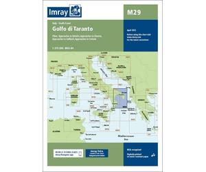 Carte marine Golfe de Tarente Imray M9 - Italie (1:375 000)