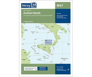 Carte marine Îles Éoliennes Imray M47 - Italie (1:140 000)