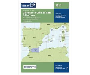 Carte marine M11 - Gibraltar to Cabo de Gata and Morocco 1/450 | Imray