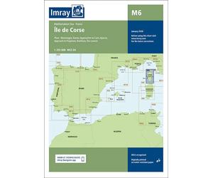 Carte marine M6 - Corsica 1/255 | Imray
