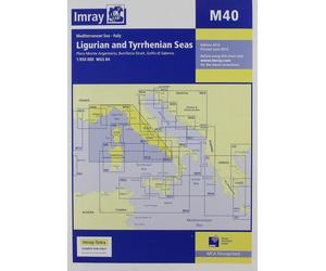 Carte marine Mer Ligure & Mer Tyrrhénienne Imray M40 (1:950 000)