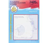 Plastimo Carte marine Rochelle - Pointe de la Courbe SHOM 7405L 84 x 120 cm