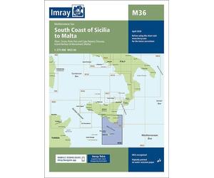 Carte marine Sicile à Malte Imray M36 - Méditerranée (1:275 000)