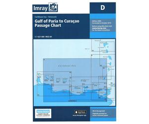 Carte marine Venezuela Imray D - Golfe de Paria à Curaçao (1:1 021 000)