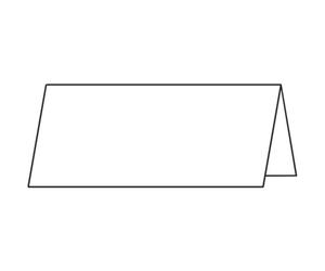 Carte marque-place, blanc éclatant, 185 g/m2