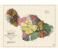 Carte - Maui - Géographie nostalgique - - William DeWitt Alexander - Reliefs Editions - Atlas / carte
