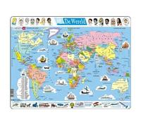 carte maxi puzzle : Monde 107 pièces