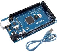 Carte Mega R3 Atmega Modèle De 2560 Et De 16U2 Board Bleu Avec Câble Usb Compatible Avec Les Projets Arduino Ide Conforme Rohs(Bleu)