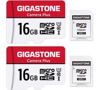 Carte Mémoire 16 Go Lot De 2 Cartes, Caméra Plus Série, Vitesse Allant Jusqu'à 85 Mo/S. Idéal Pour Full Hd Vidéo Gopro Caméra Drone, U1 C10 Carte Micro Sdhc Avec Mini Étui Et Adaptateur Sd.