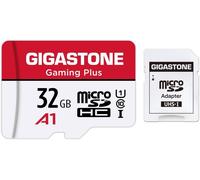 Carte Mémoire 32 Go, Gaming Plus Série, Vitesse de lecture allant jusqu'à 90 Mo/s. idéal pour Full HD Vidéo Nintendo Switch Gopro, A1 U1 C10 Carte Micro SDHC avec Mini étui et Adaptateur SD
