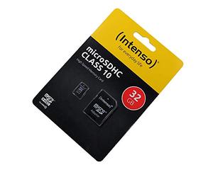 Carte mémoire 32Go Compatible avec Yezz Art 1, microSDHC, Classe 10, HighSpeed, avec Adaptateur SD