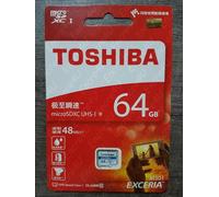 Carte Mémoire 64 Go Gb Micro SDXC TOSHIBA - Disponible en : 4 8 16 ou 32 Giga