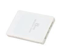 Carte Mémoire 8 Mo pour PS2, Carte Mémoire FMCB V1.966 avec Stockage Haute Vitesse, Fonction D'invite, Remplacement de la Carte Mémoire pour PS2 Version Standard Version Slim Line (Blanc)