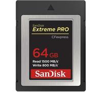 Carte mémoire CF Express Type B - SANDISK - Extreme PRO - 64 Go - 1500 Mo/s - Logiciel RescuePRO Deluxe inclus