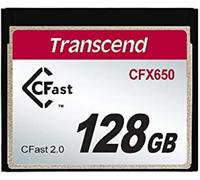 Carte Mémoire Cfast 2.0 128Gb Cfx650 Sata Iii 6Gb/S, Jusqu'À 510/370 Mb/S, Mlc Nand Flash, Conçue Pour La Cinématographie Professionnelle En Haute Résolution, Full Hd Et 4K - Ts128Gcfx650