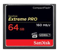 Carte mémoire CompactFlash SanDisk Extreme PRO, 160 Mo/s, 64 Go