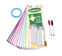 Carte mémoire de multiplication - Cartes d'information de multiplication - Jeu de multiplications - Aide à l'apprentissage des mathématiques - Apprentissage amusant avec jeu de mathématiques - Aide