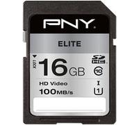 PNY Carte SDHC Elite 16 Go Class 10 UHS-I U1 85 Mo/s Noir