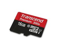 Transcend Carte mémoire microSDHC 16 Go UHS Class 1 / Class 10