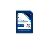 MediaRange - Carte mémoire flash - 64 Go - Class 10 - SDXC - bleu Bleu G