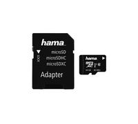 Hama Carte mémoire Photo (Micro SDXC pour Photo/Classe 10, 64 GB - 80 MB/s, Adaptateur Photo) Noir