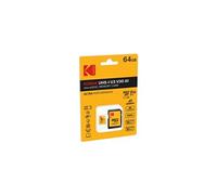 Kodak - Carte Micro SD 64 Go UHS-I U3 V30 A1 microSDHC/XC - Carte Mémoire Micro SD - Vitesse de Lecture 95MB/s Max - Vitesse d'Écriture 85MB/s Max - Stockage Supplémentaire Appareils Multimédias