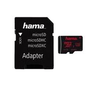 Hama Carte mémoire microSDXC UHS-I 64 Go Classe 3, adaptateur microSD vers SD inclus