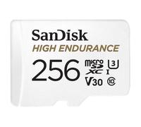 Carte mémoire flash High Endurance - SANDISK - 256 Go - Video Class V30 / UHS-I U3 / Class10