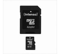 Carte mémoire flash - INTENSO - 32GB MICROSDHC - Classe 10 - Vitesse de lecture 20 Mo/s